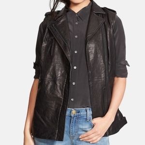 Truth and Pride Studied Womens Leather Vest XSmall